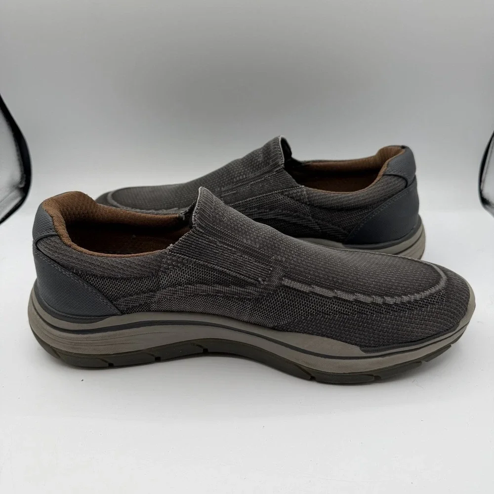 Skechers Expected 2.0 Cowen Shoes Mens‎ 13 Black Slip On Comfort Loafers 204478